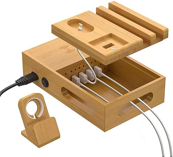 Organisateur et support en bamboo